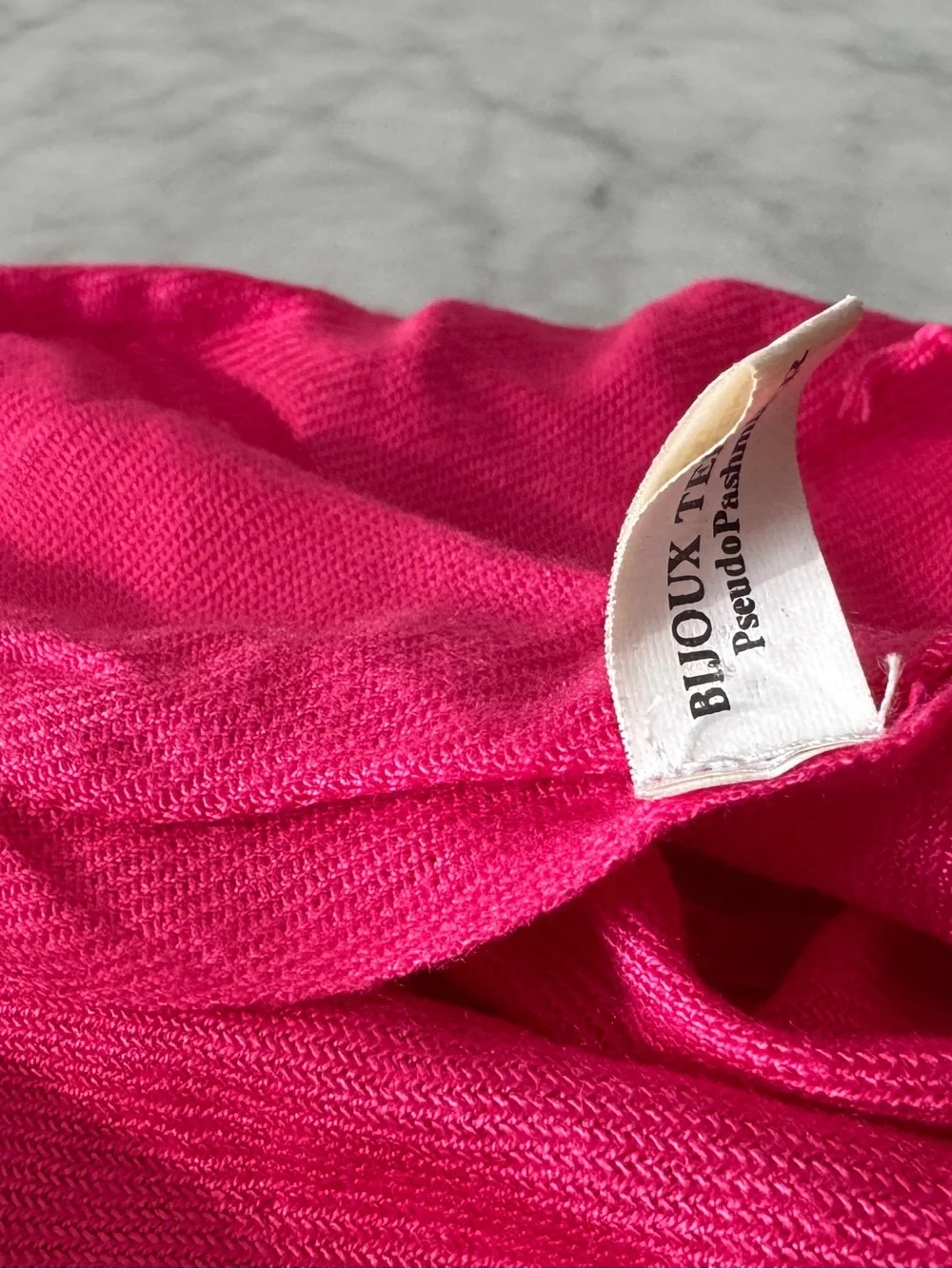 Bijoux Terner Vibrant Red, & Pink and Paskmina Women's Fashion Scarf Set